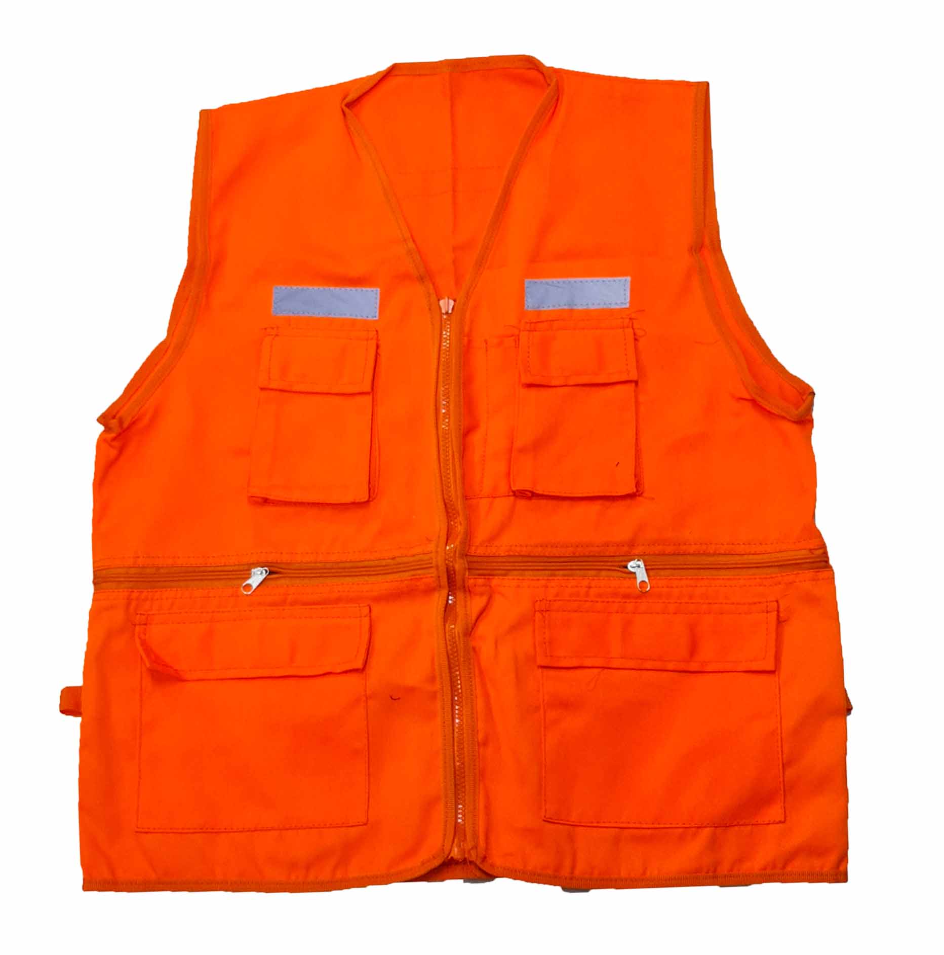 Chaleco Dril Reportero Anaranjado