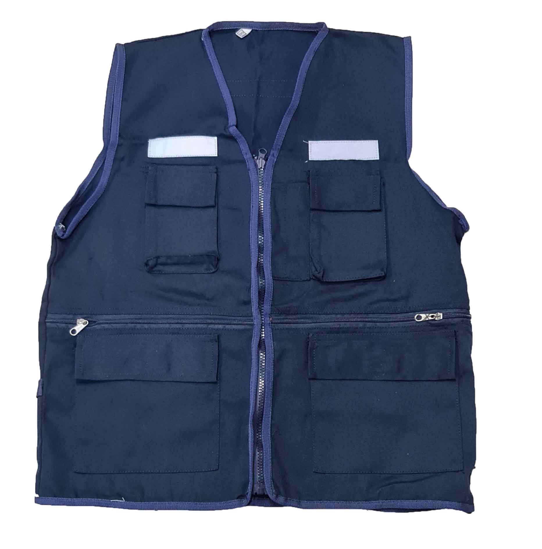 Chaleco Dril Reportero Azul marino