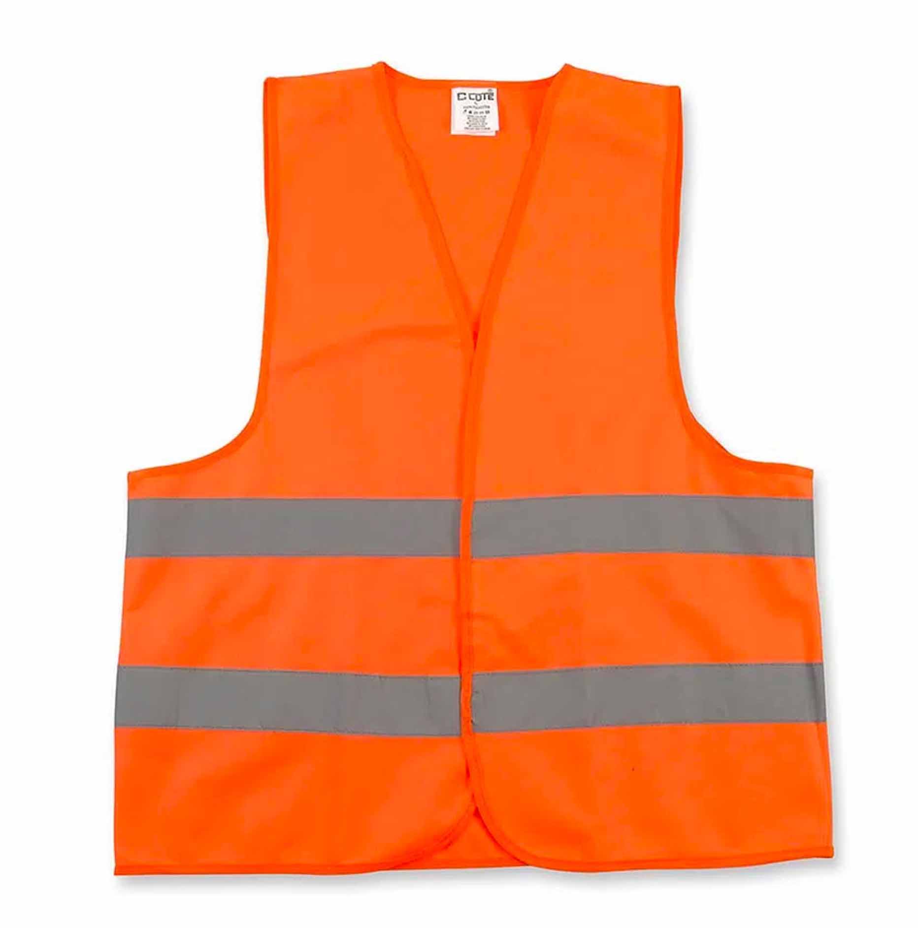 Chaleco De Seguridad Poliester Naranja Con cinta Reflectiva