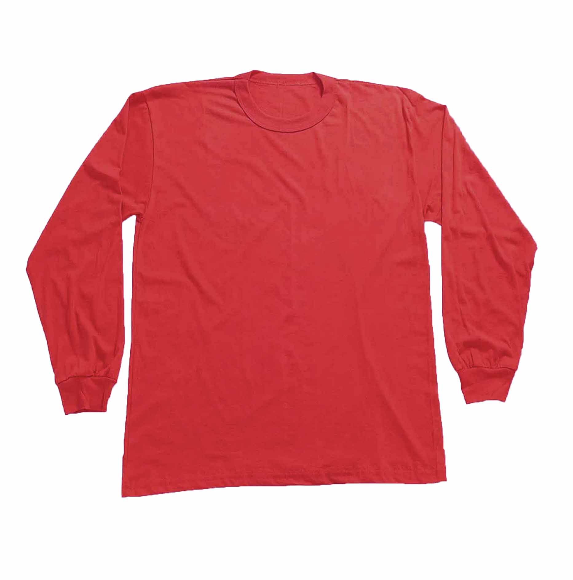 Polo manga larga 30/1 Rojo Industrial