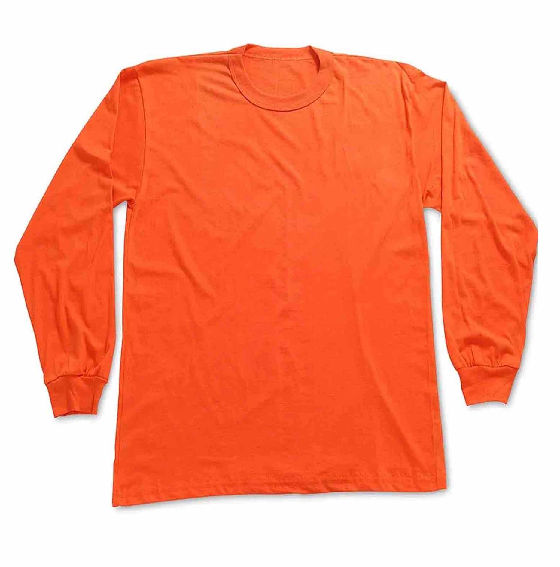 Polo manga larga 30/1 Naranja